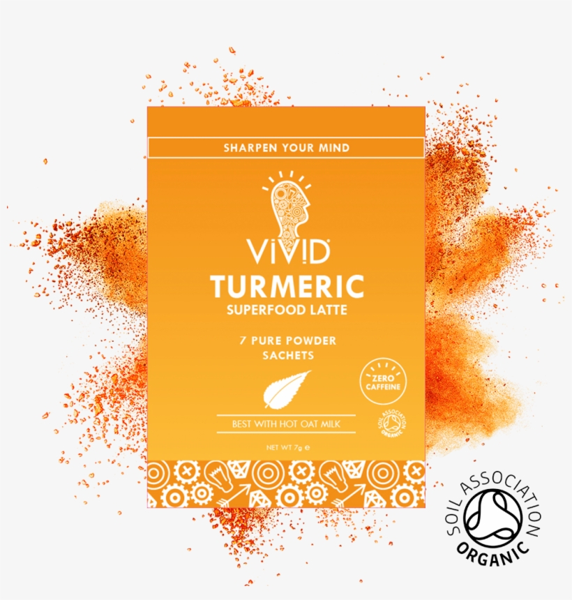 Vivid Turmeric Powder 7×1 Gram Sachets - Graphic Design, transparent png download