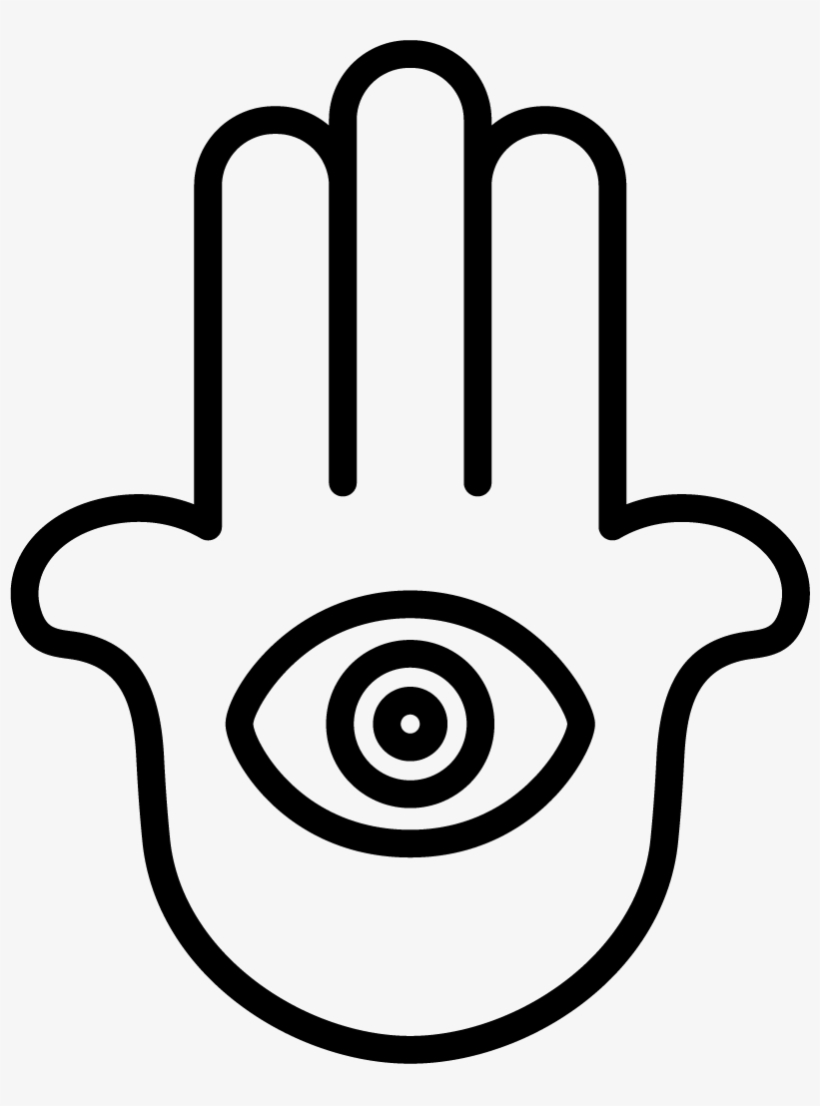 Sticker Voiture Hamsa Main De Fatima - Circle, transparent png download