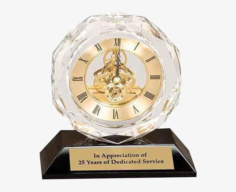 Picture Clear Crystal Clock On Black Recognition - Clock, transparent png download