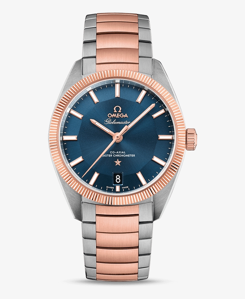 Omega Globe Master 39mm Bi-metal Steel And Rose Gold - 123.20 38.21 03.001, transparent png download