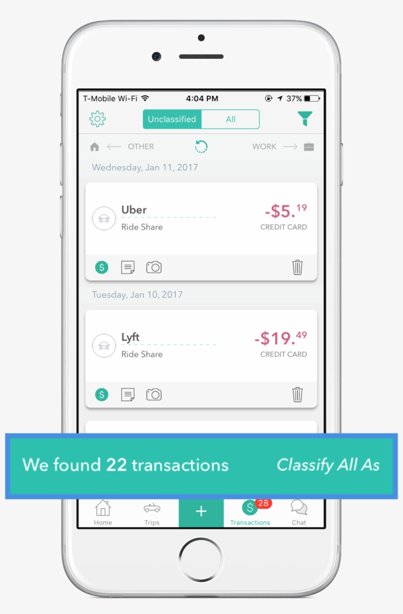When On The "unclassified" Transaction Page, Click, transparent png download