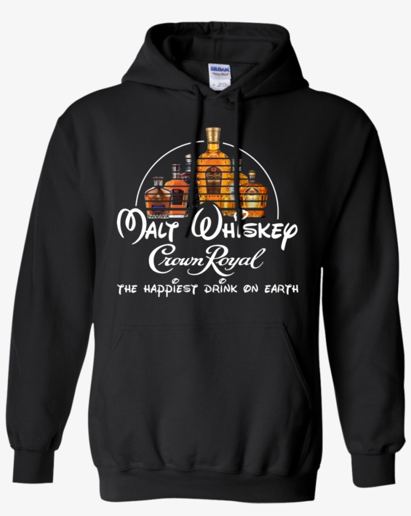 Malt Whiskey Crown Royal The Happiest Drink On Earth - No Such Thing As A Fish Hoodie, transparent png download