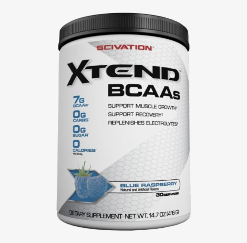 Scivation Xtend 30sv Refreshing Blue Raspberry - Bcaa Xtend 30 Serving, transparent png download