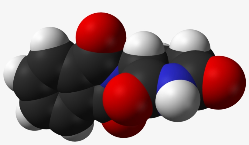 R Thalidomide Xtal 3d Vdw - Illustration, transparent png download