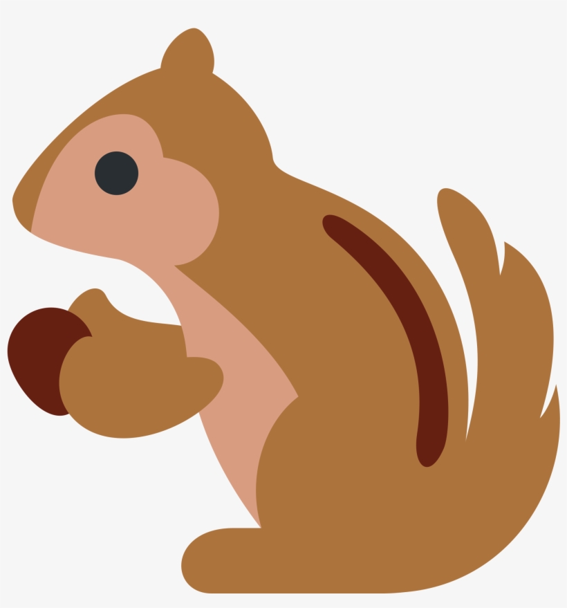 Chipmunk - Squirrel Emoji Png, transparent png download