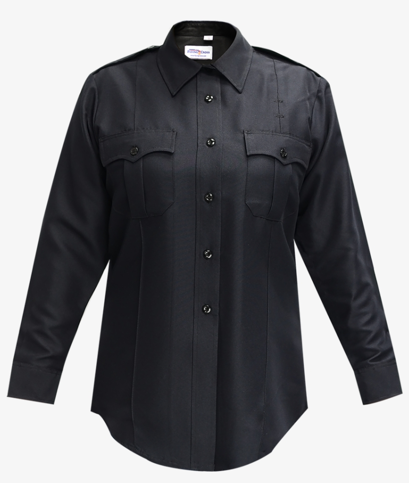 Ladies L/s Polyester Button Shirt - Fjallraven Greenland Eco Shell Jacket, transparent png download