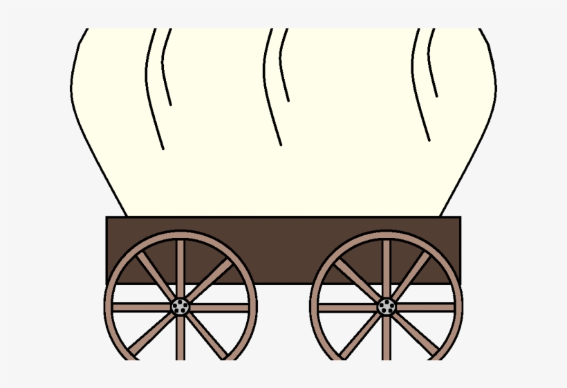 Vector Black And White Download Covered Cliparts Free - Clipart Oregon Trail Wagon, transparent png download