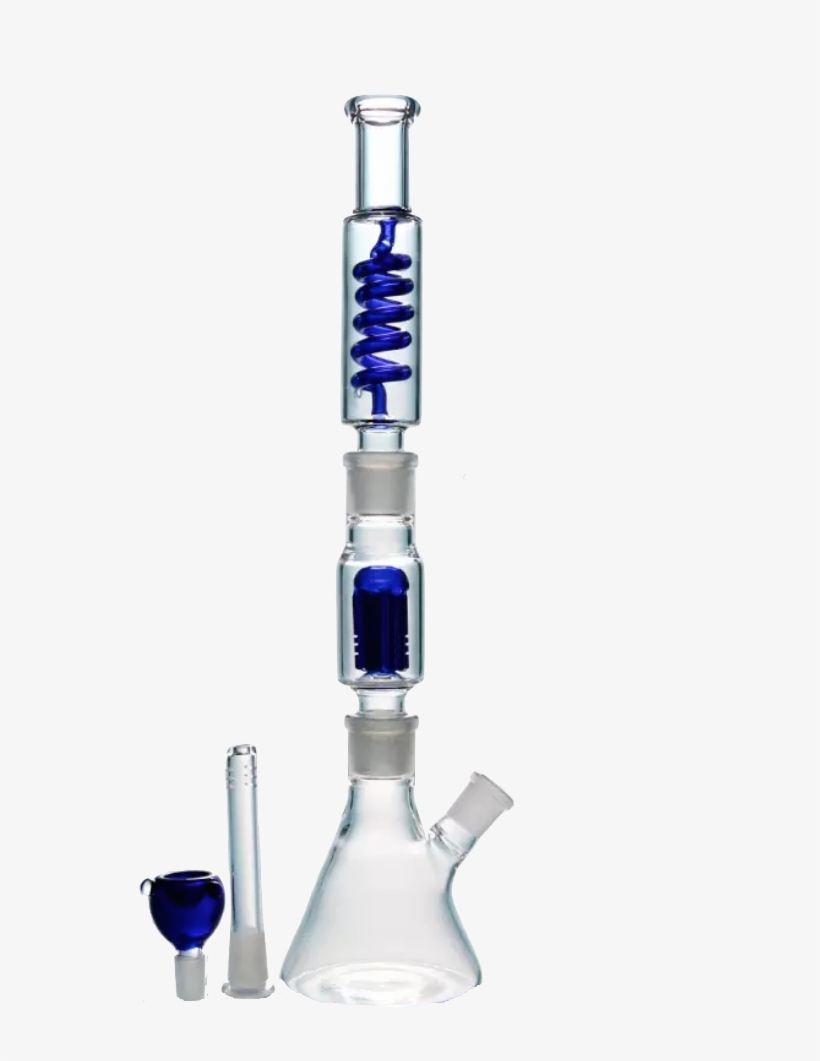 5" Straight Tube Water Pipe W/ Freezable Coil - Alcoholic Beverage, transparent png download