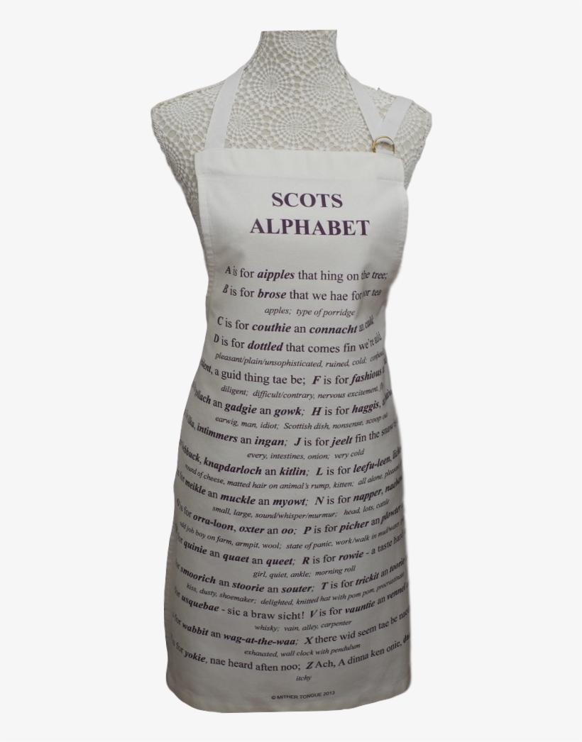 Apron Scots Alphabet - Mannequin, transparent png download