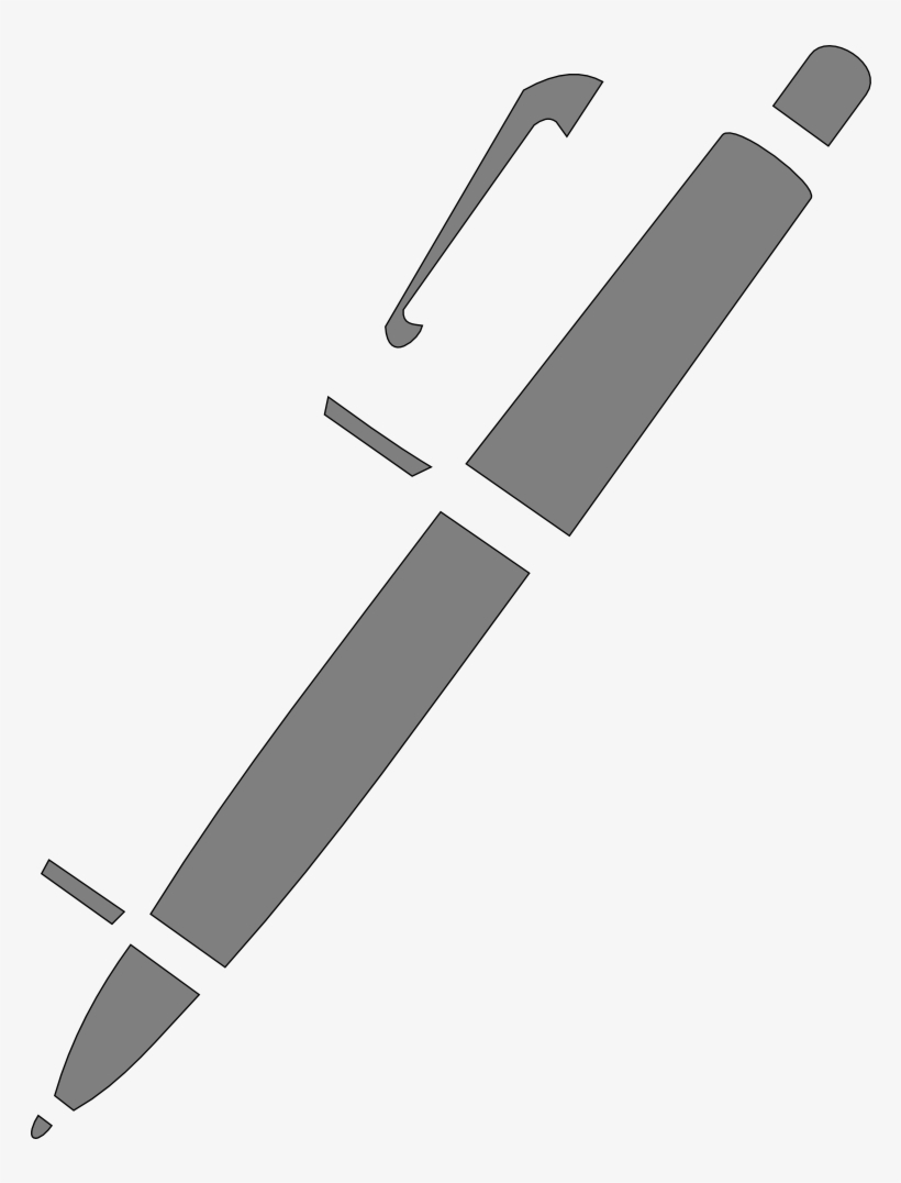 A Notepad A Paper Clip Pen - Sword, transparent png download