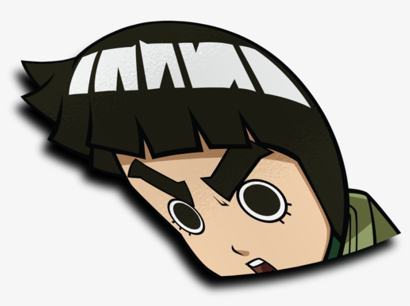 Rock Lee Peeker Sticker - Cartoon, transparent png download