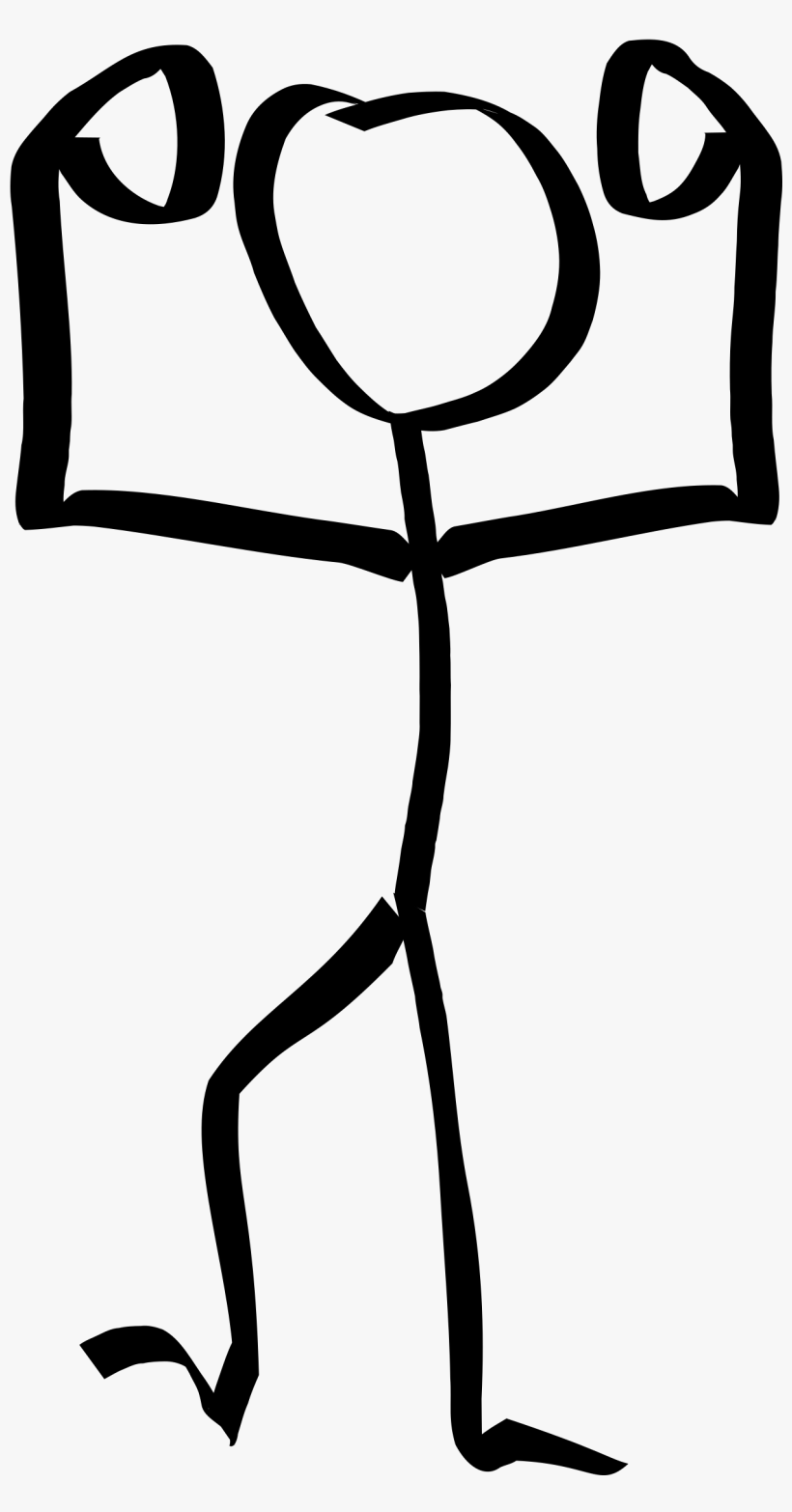 Clipart Of Flex, Bicep And Bicep Flex - Stick Man Png, transparent png download