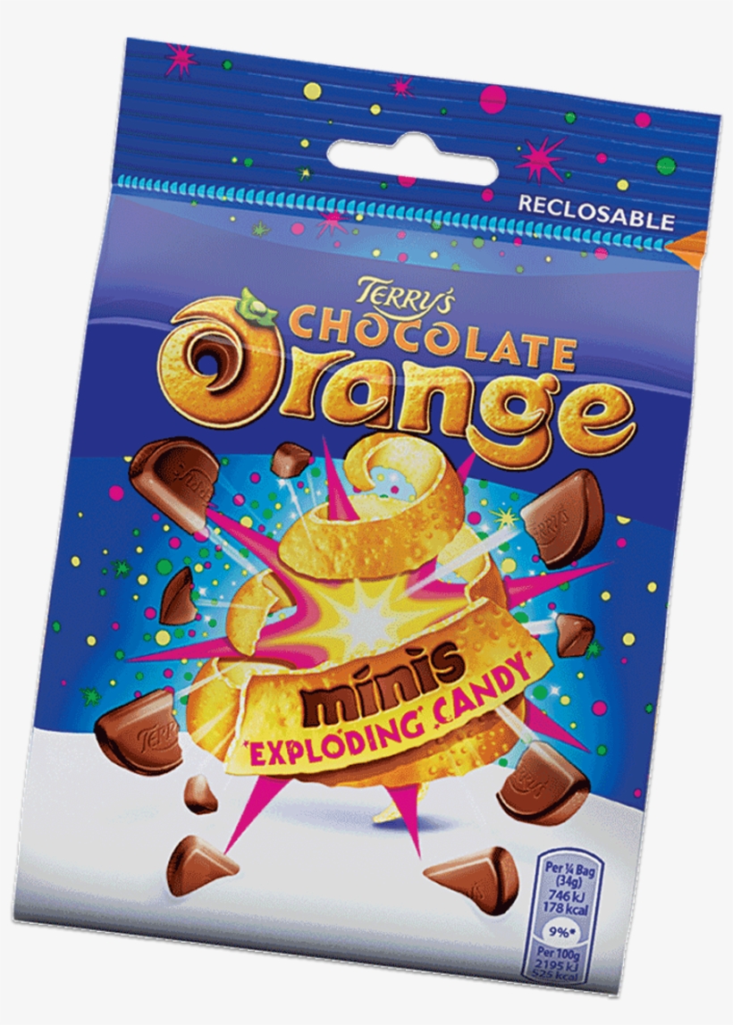 Terry's Exploding Candy Minis 125g - Chocolate, transparent png download