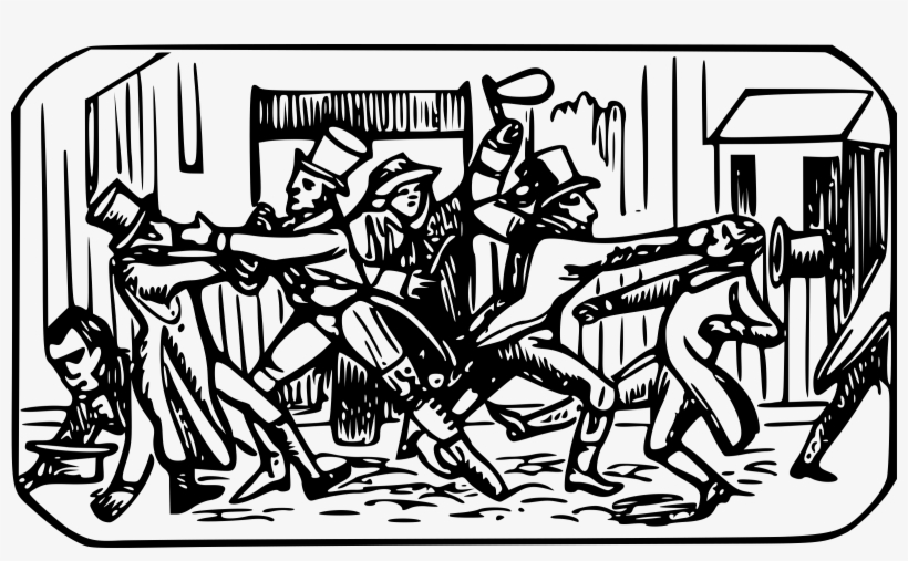 #bebold Sharing Critical Content - Drawing Of A Street Fight, transparent png download