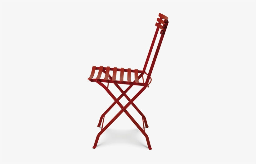 Red Metal Outdoor Folding Chairs, transparent png download