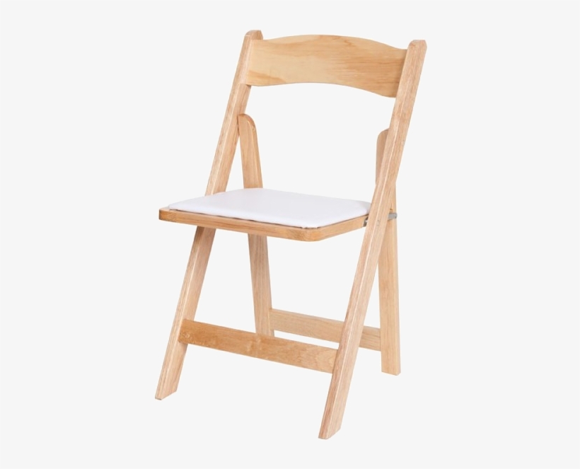 Natural Wood Color Wood Folding Chair New - Folding Chair Wedding Rental, transparent png download