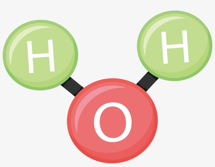 Molecule Water Chemical Structure - Water Chemical Structure, transparent png download