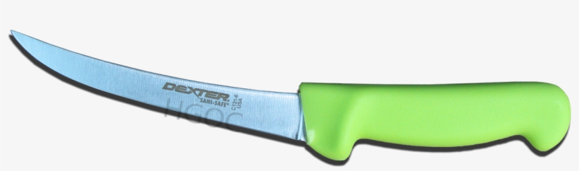 Dexter Russell Lime Green Sani Safe 6" Narrow Curved - Utility Knife, transparent png download