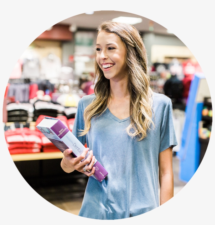 Student With Books - Girl, transparent png download