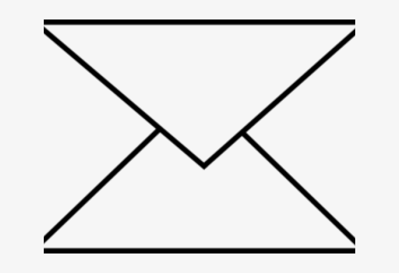 Envelope Cliparts - Line Art, transparent png download