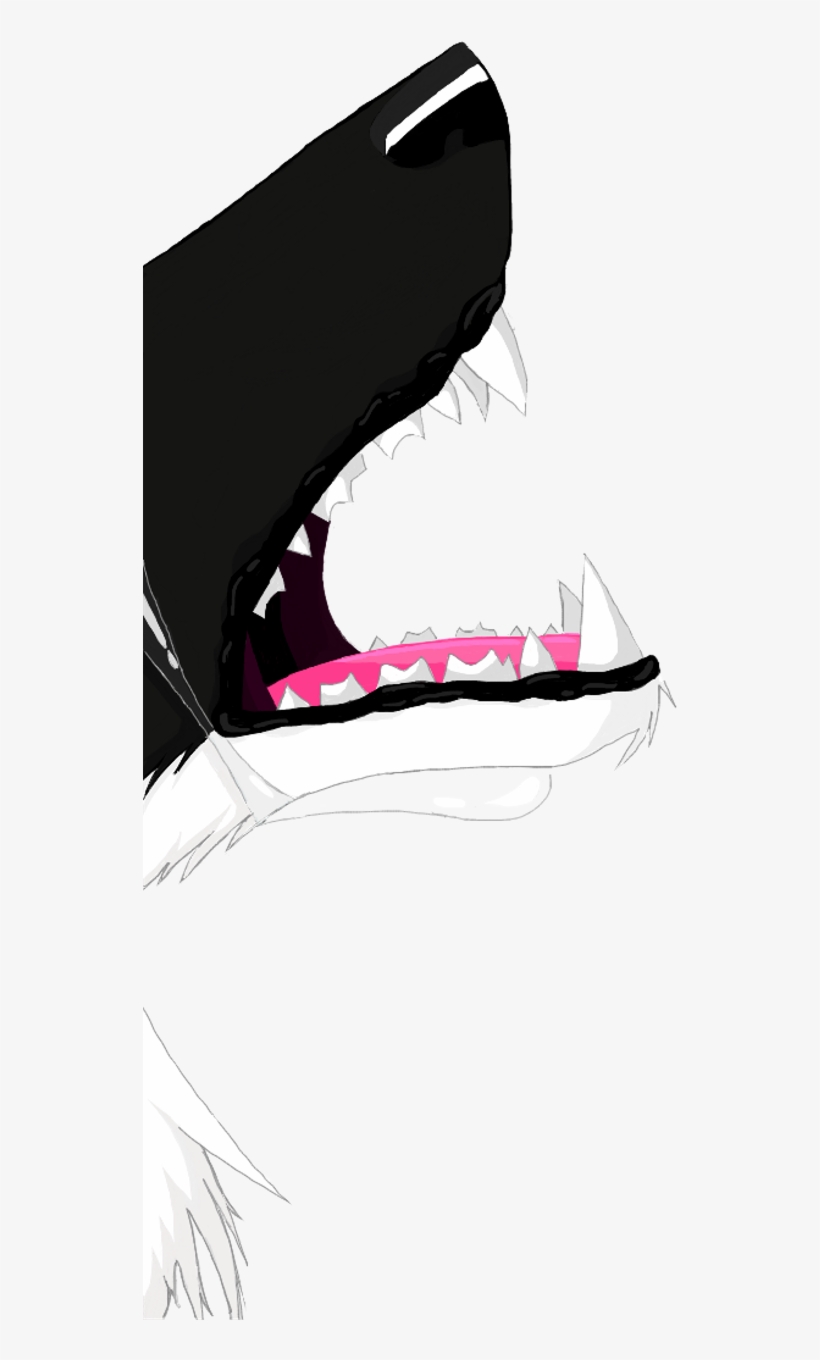 #wolf #wolves #blackandwhite #cry #tear #tears #depressed - Illustration, transparent png download