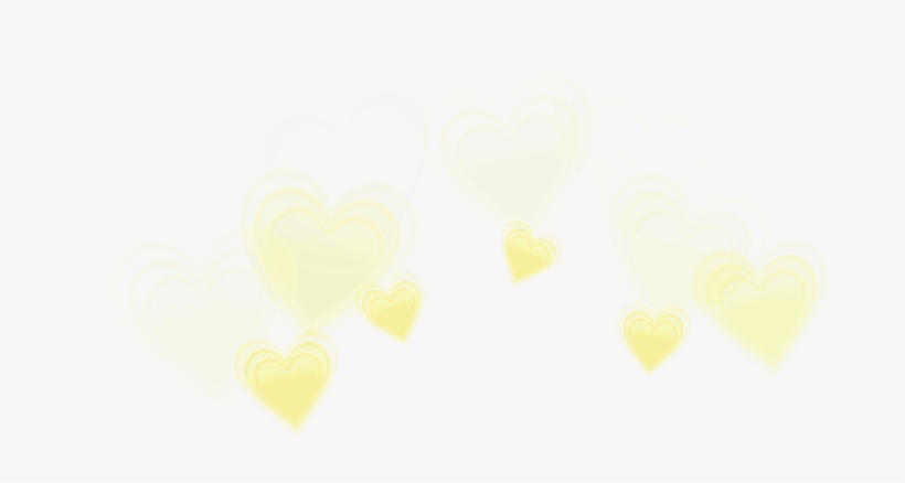 #pastel #yellow #hearts #heartcrown #crown #heart #ftestickers - Heart, transparent png download