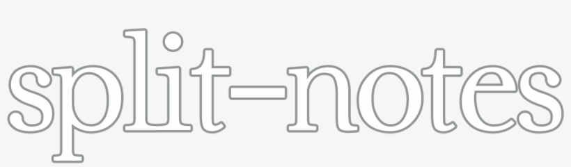 Split-notes - Calligraphy, transparent png download