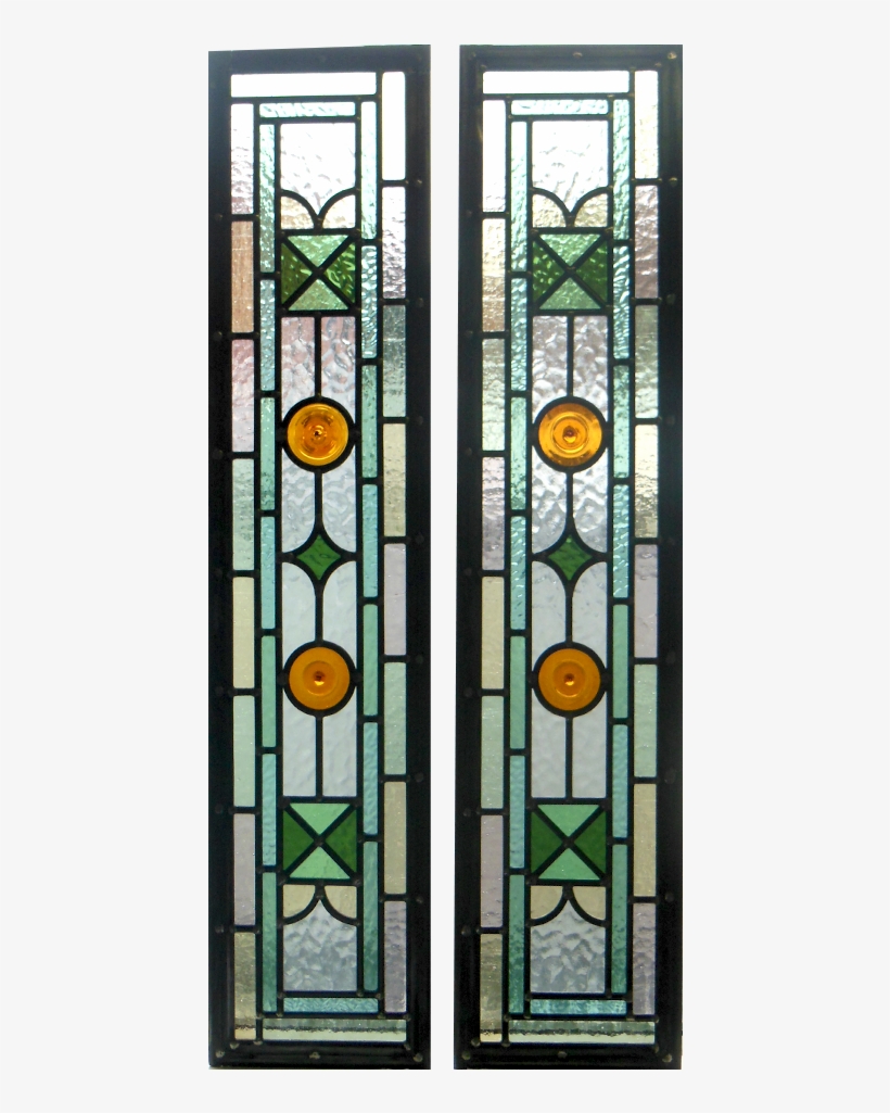 Green Kyle Stained Glass Panels - Stained Glass, transparent png download