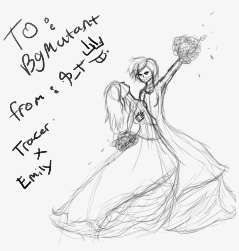 Emily X Tracer Sketch - Line Art, transparent png download