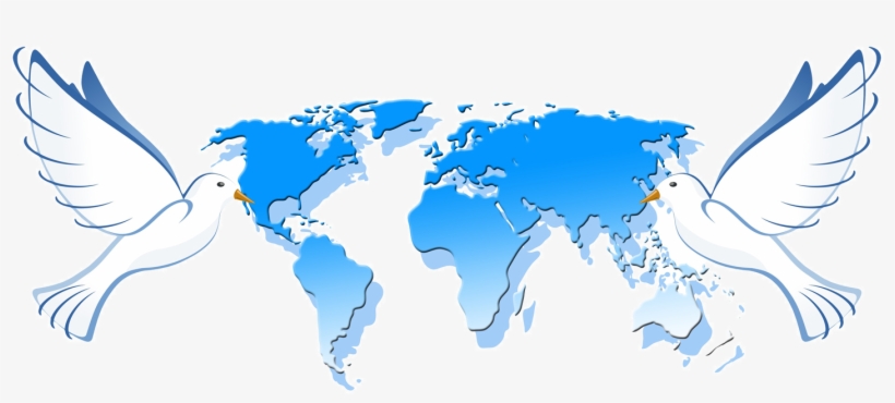 Kisspng Oceania World Map Earth Globe World Peace Dove - Batak Christian Protestant Church, transparent png download