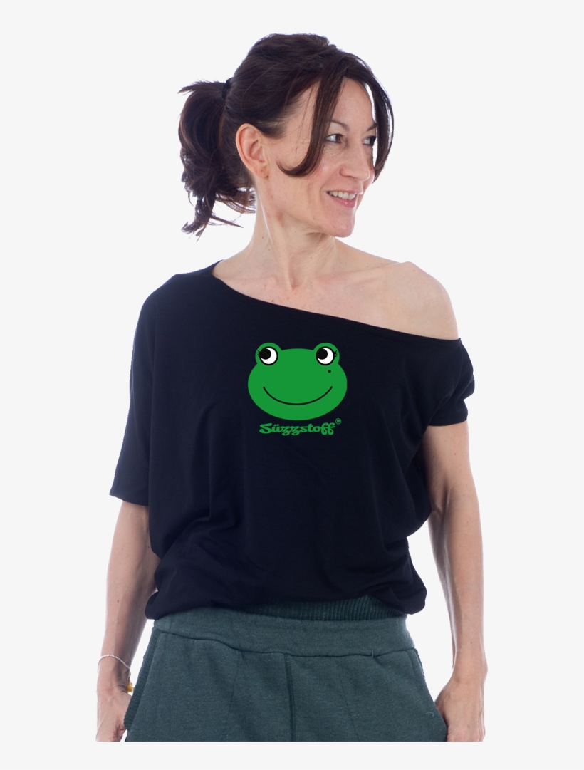 Diagonal, Short Sleeves With Frog ♥ - Toad, transparent png download