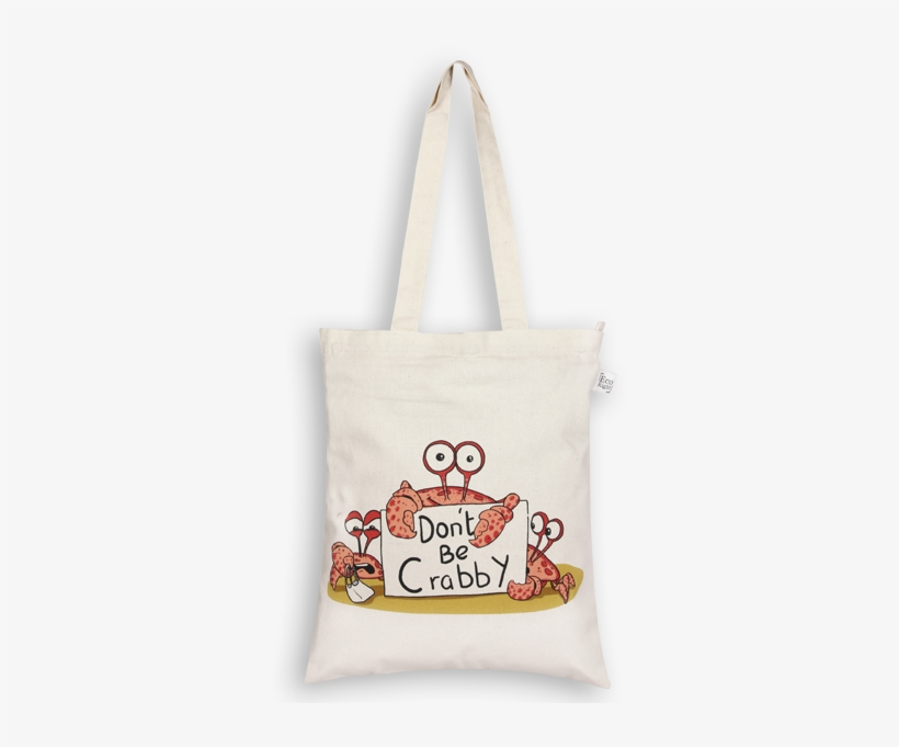 Ecoright Canvas Zipper Tote Bag, Don't Be Crabby - Tote Bag, transparent png download