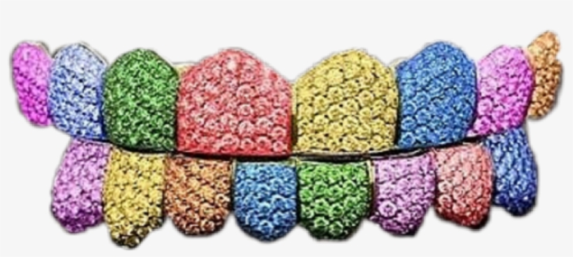 Grillz Sticker - Rainbow Grillz Png, transparent png download