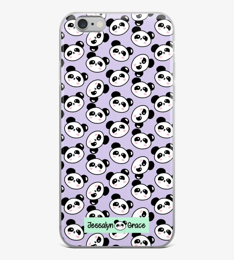 Panda Head Pattern Iphone Case - Jessalyn Grace Phone Cases, transparent png download