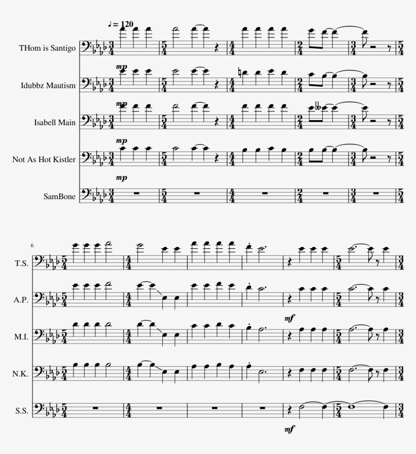 Bohemian Rhapsody Trombone Quintet Bells Of Notre Dame Trombone Sheet Music Transparent Png 850x1100 Free Download On Nicepng