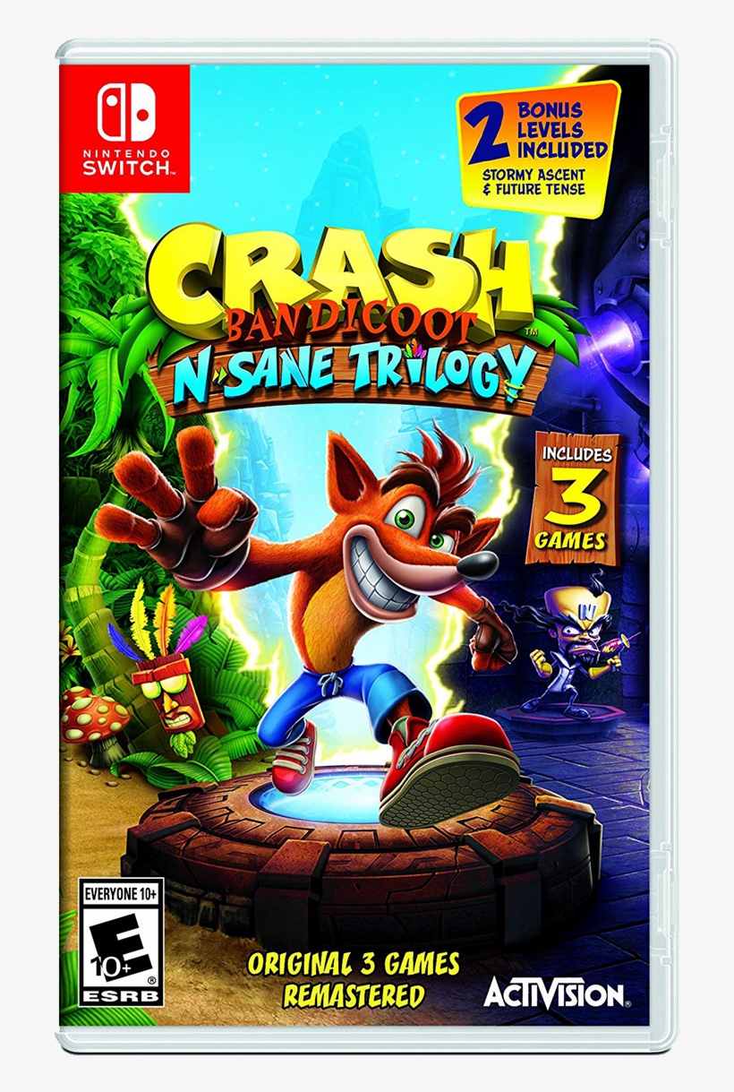 Steam Image - Crash Bandicoot N Sane Trilogy Switch, transparent png download