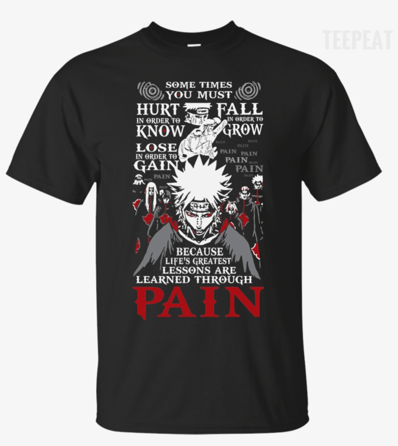 Naruto Shippuden Pain Tee - T Shirt Birthday Funny, transparent png download