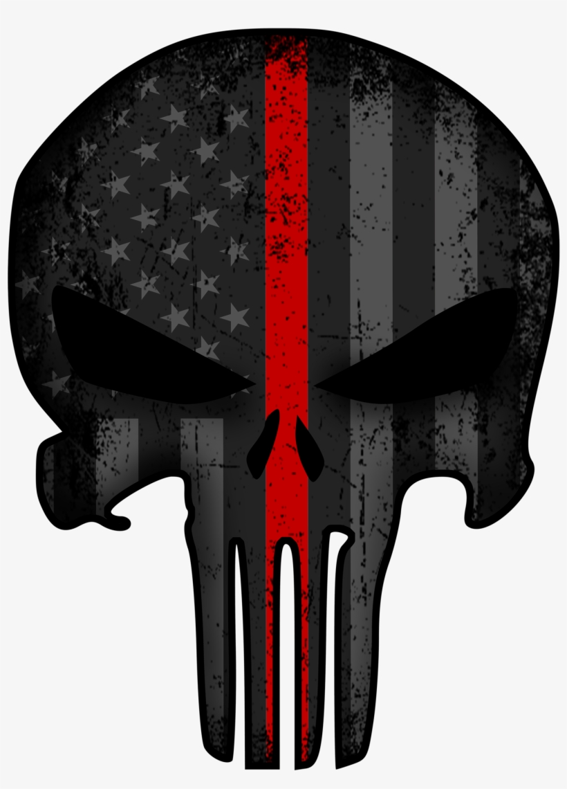 Punisher Thin Red Line Decal - Punisher Thin Red Line, transparent png download