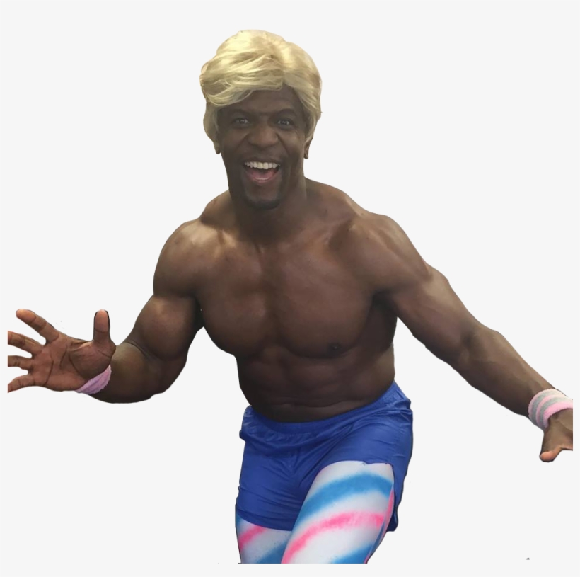 Personterry Crews With A Blonde Wig, Tights, And Smiling - Terry Cruse, transparent png download