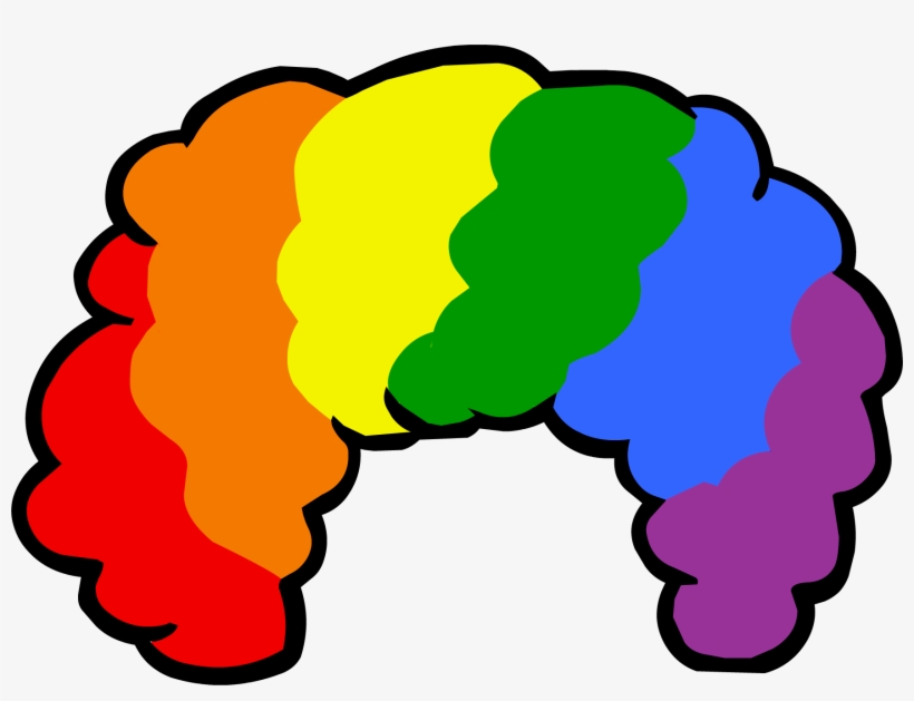 Svg Black And White Download Image Clownwig Png Club - Clown Wig Clipart, transparent png download