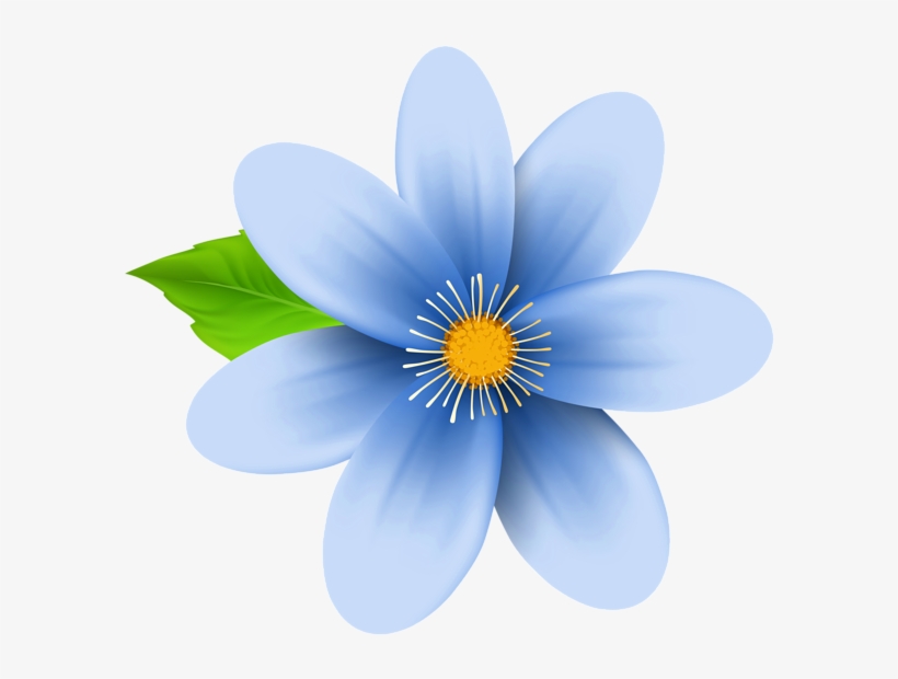 Blue Flower Clip Art Image - Blue Flower Clip Art Transparent PNG