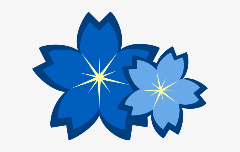 How To Set Use Blue Flowers Clipart, transparent png download