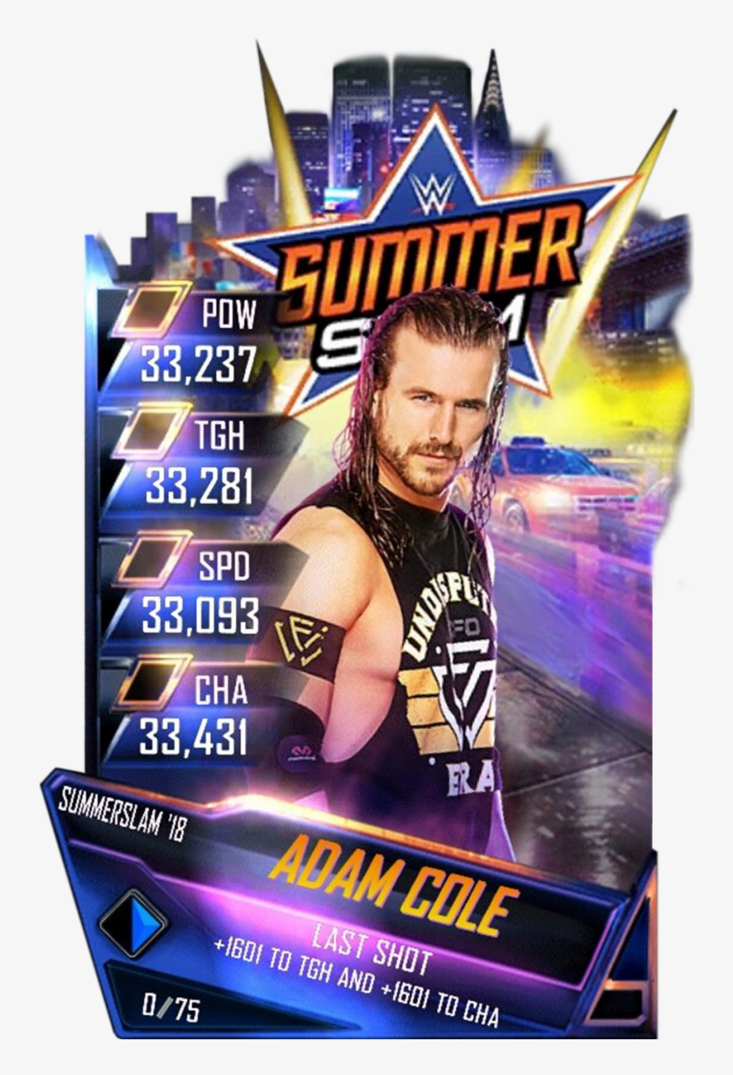 Adamcole S4 21 Summerslam18 - Wwe Supercard Summerslam 18, transparent png download