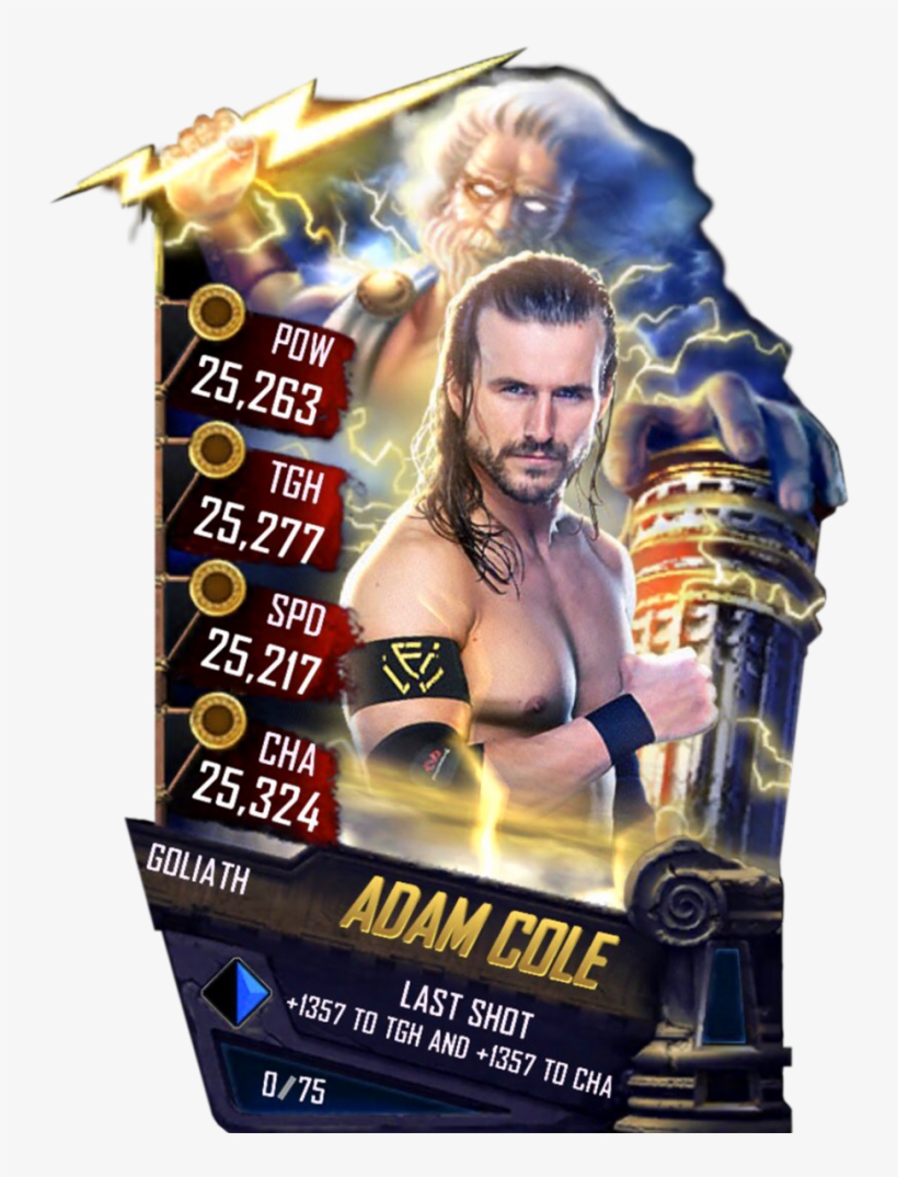 Adamcole S4 20 Goliath Fusion - Adam Cole Wwe Supercard, transparent png download