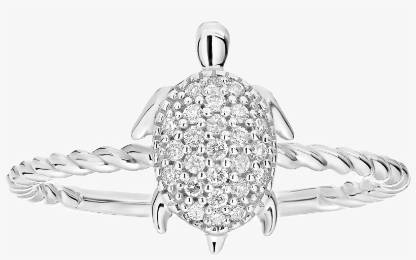 Diamond Shell Turtle Ring, transparent png download