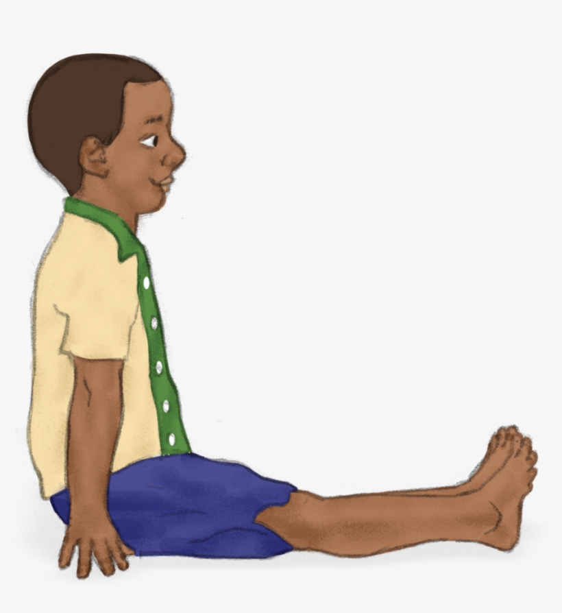 Staff Pose Pretend To Be A Mermaid Relaxing On A Sandy - Staff Pose For Kids, transparent png download