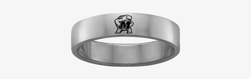 University Of Maryland Terrapins Stainless Magnetic - Maryland Terrapins Terps Sterling Silver Heart Charm, transparent png download
