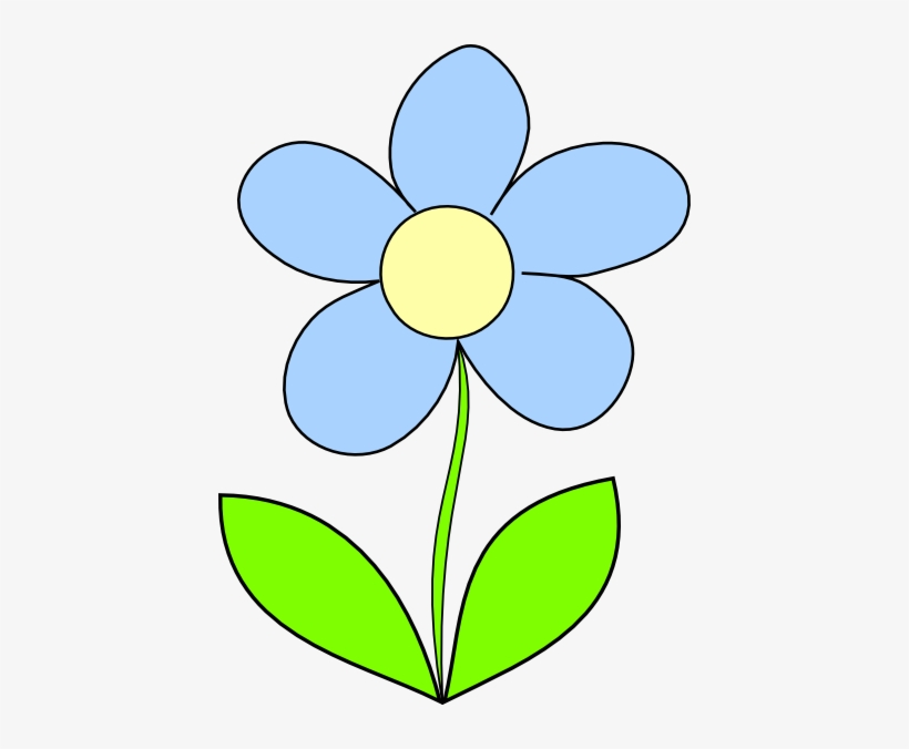 Light Blue Flower Svg Clip Arts 426 X 596 Px, transparent png download