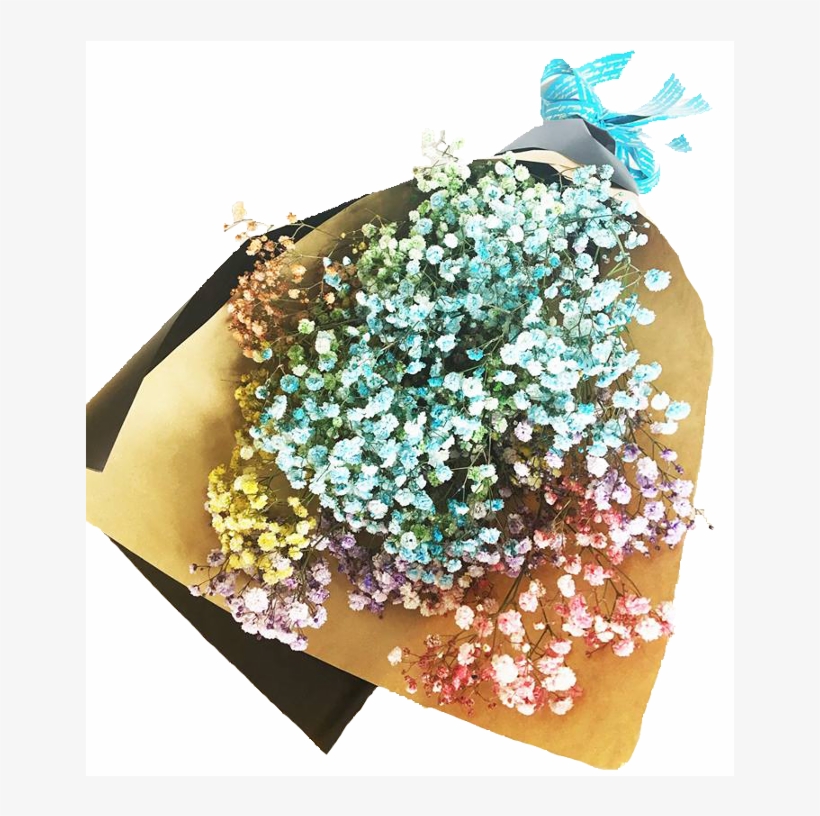 Rainbow Baby Breath Bouquet - Artificial Flower, transparent png download