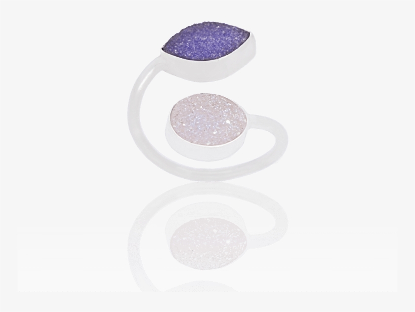 Lavender Druzy Ring - Illustration, transparent png download
